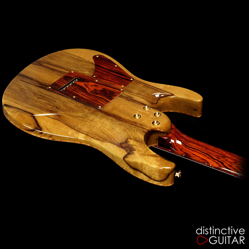 Suhr Custom Modern Distinctive Select #12 Black Limba / Cocobolo Waterfall Burl Natural Burst